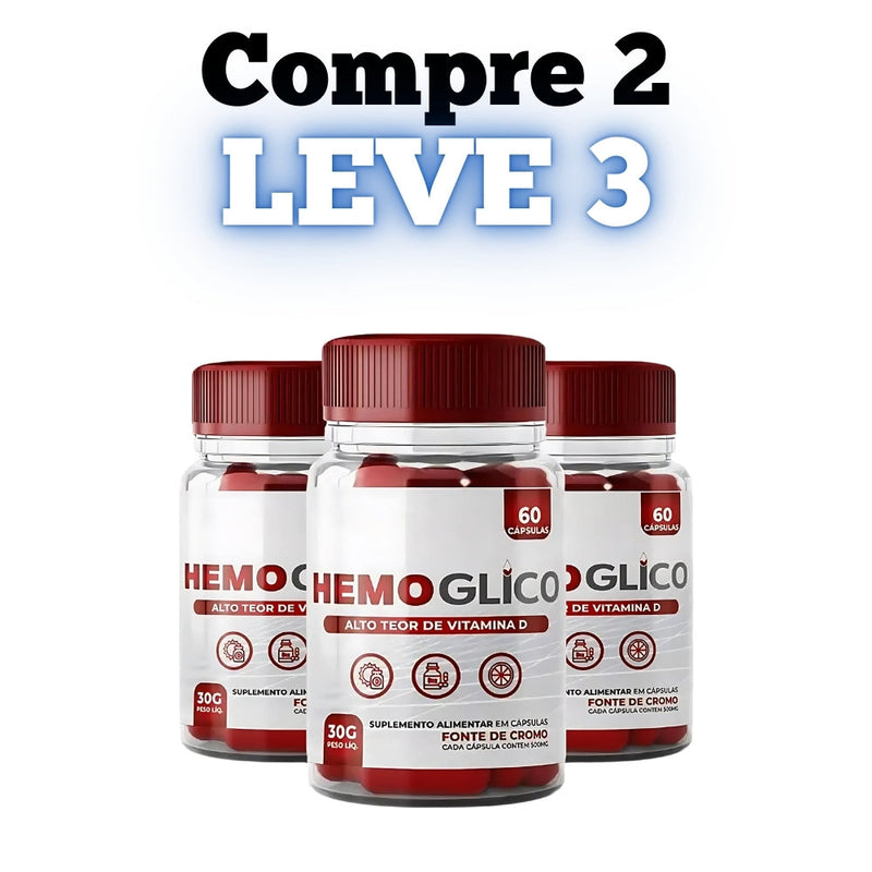 Hemoglico Original 60cp - Controle sua Diabetes - Promoção Exclusiva + Frete Grátis