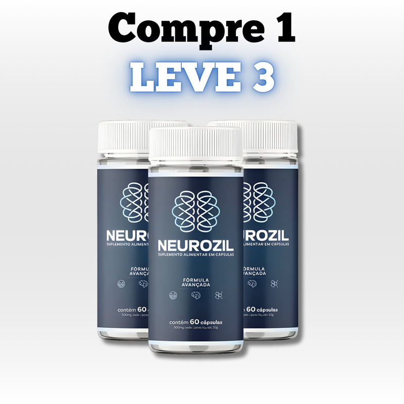 Neurozil Original 60cp - Não Deixe Suas Memórias Desaparecerem - Promoção Exclusiva + Frete Grátis