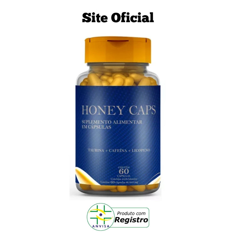 Honey Caps Original 60cp - O Verdadeiro Melzinho - Promoção Exclusiva + Frete Grátis