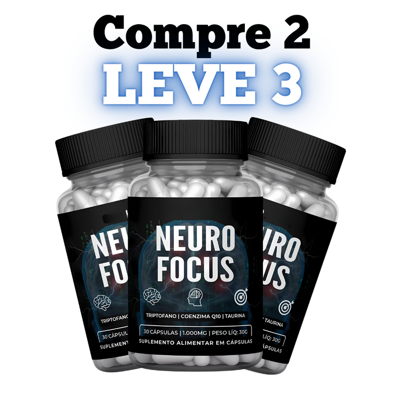 Neuro Focus Original 30cp - Não Deixe Suas Memórias Desaparecerem - Promoção Exclusiva + Frete Grátis