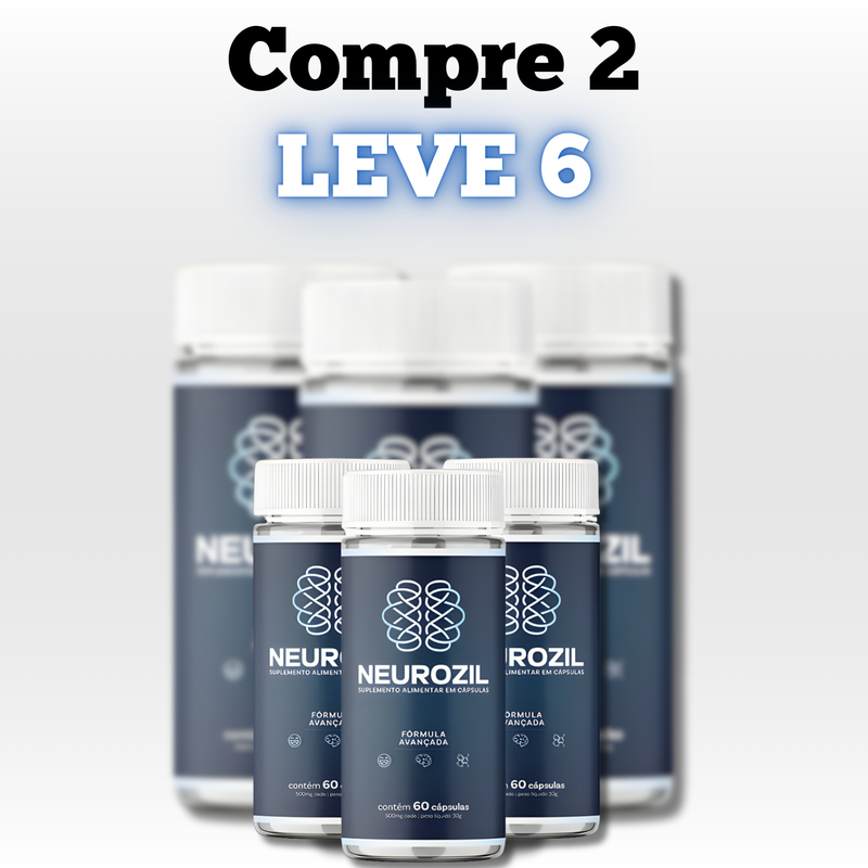 Neurozil Original 60cp - Não Deixe Suas Memórias Desaparecerem - Promoção Exclusiva + Frete Grátis