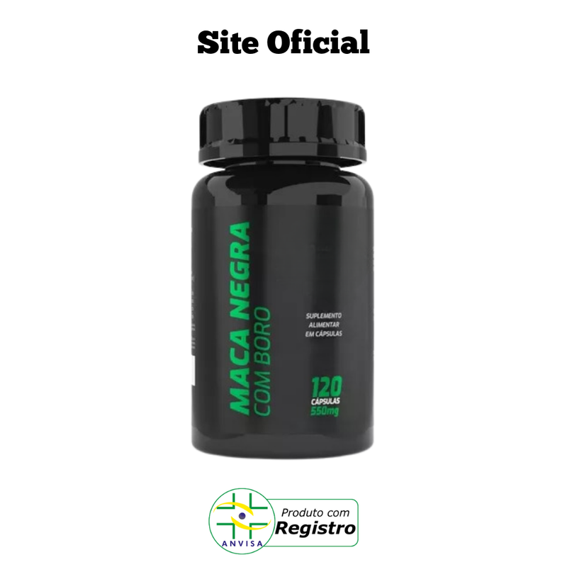 Maca Negra 120cp - Suplemento Natural!  - Promoção Exclusiva + Frete Grátis