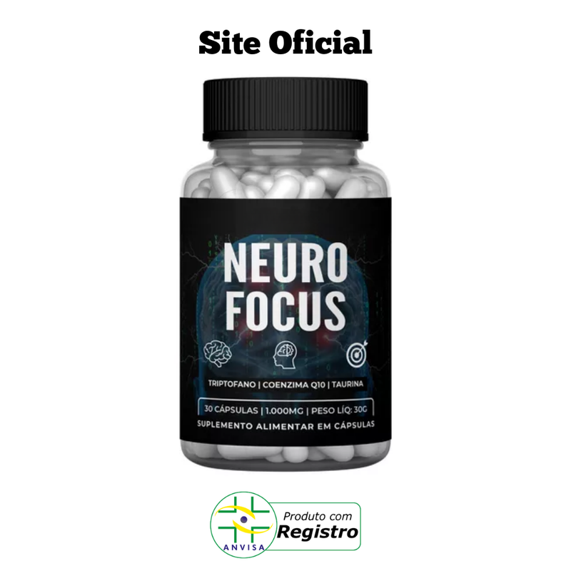 Neuro Focus Original 30cp - Não Deixe Suas Memórias Desaparecerem - Promoção Exclusiva + Frete Grátis