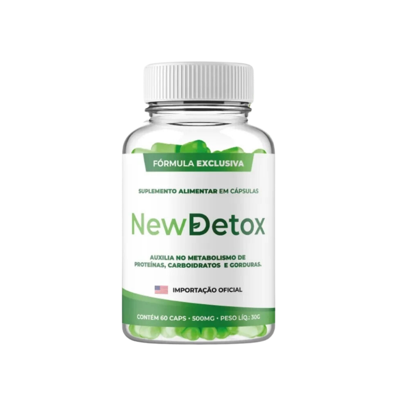 New Detox Original 60cp - Suplemento Natural! - Promoção Exclusiva + Frete Grátis