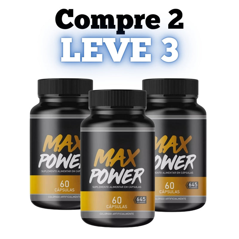 Max Power Original 60cp - Suplemento Natural! - Promoção Exclusiva + Frete Grátis