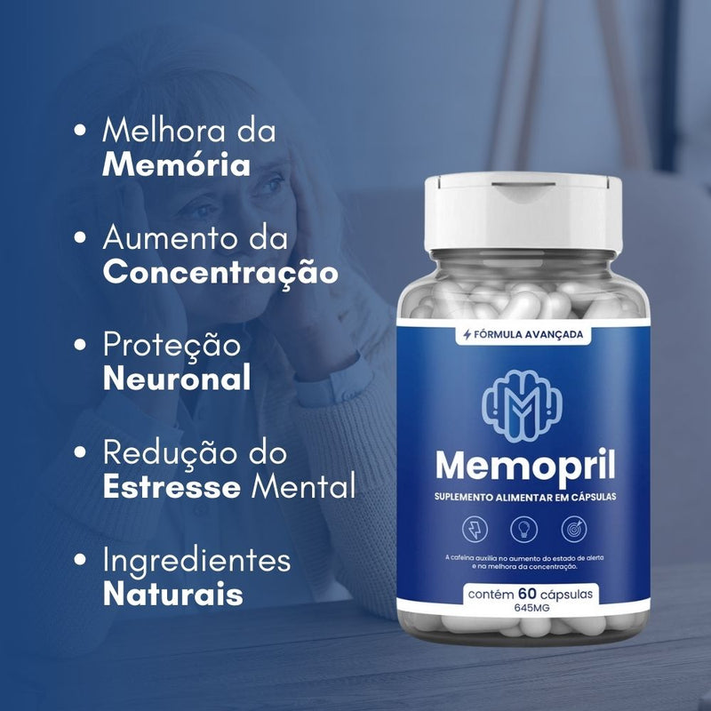 Memopril Original 60cp - Suplemento Natural - Promoção Exclusiva + Frete Grátis