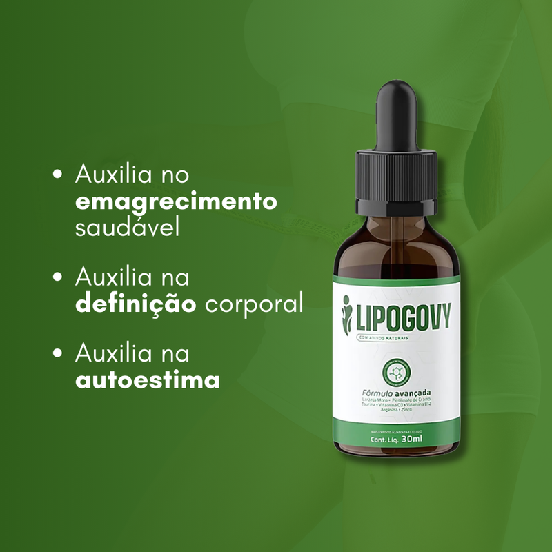 Lipogovy Original 30ml - Suplemento Natural - Promoção Exclusiva + Frete Grátis