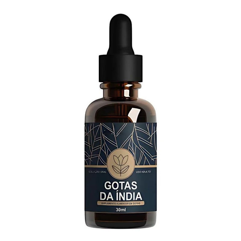 Gotas da Índia Original 30ml - Suplemento Natural - Promoção Exclusiva + Frete Grátis