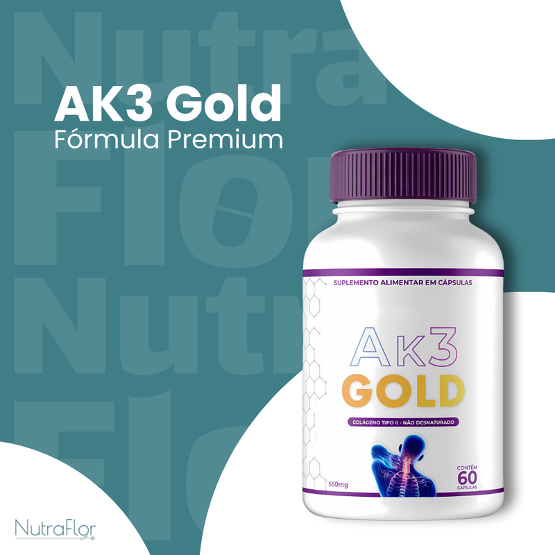 AK3 Gold Original 60cp - Suplemento Natural - Promoção Exclusiva + Frete Grátis
