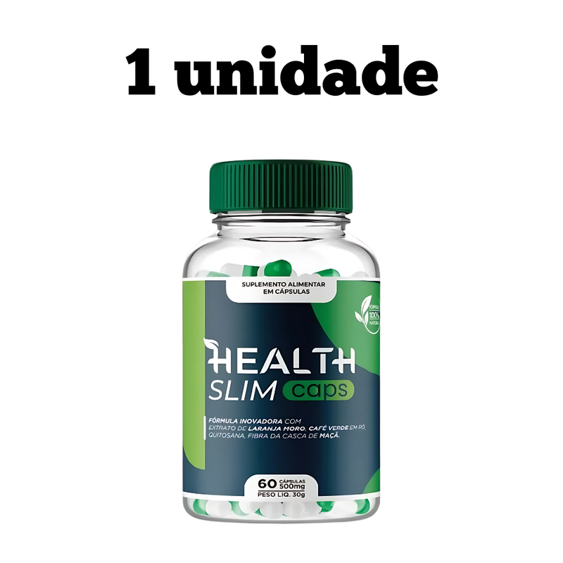 Health Slim Caps 60cp - A Solução Para Gordura Localizada - Promoção Exclusiva + Frete Grátis
