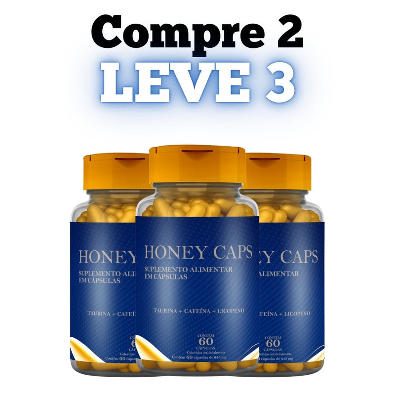 Honey Caps Original 60cp - O Verdadeiro Melzinho - Promoção Exclusiva + Frete Grátis