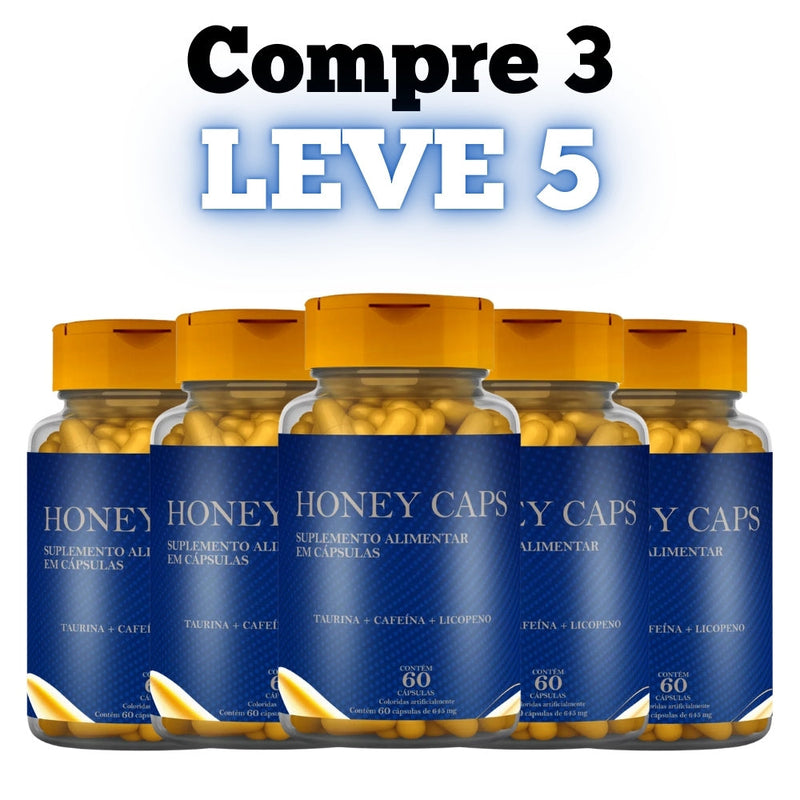 Honey Caps Original 60cp - O Verdadeiro Melzinho - Promoção Exclusiva + Frete Grátis