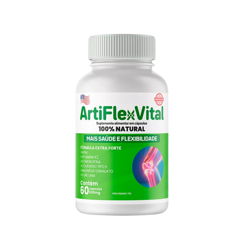 ArtiFlex Vital Original 60cp - O Alívio Que Suas Articulações Precisam - Promoção Exclusiva + Frete Grátis