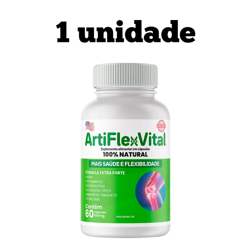 ArtiFlex Vital Original 60cp - O Alívio Que Suas Articulações Precisam - Promoção Exclusiva + Frete Grátis