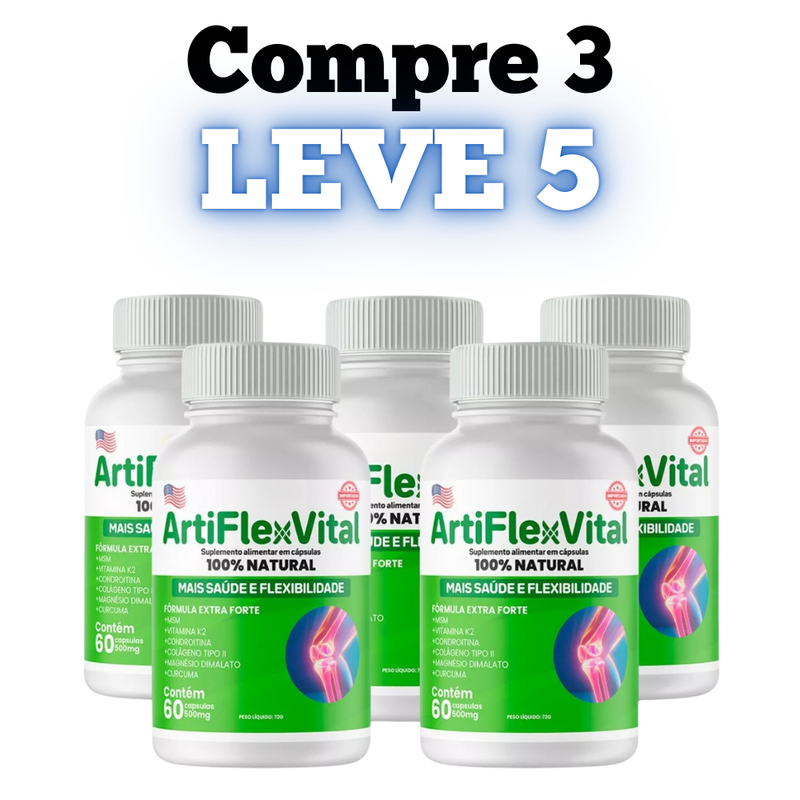 ArtiFlex Vital Original 60cp - O Alívio Que Suas Articulações Precisam - Promoção Exclusiva + Frete Grátis