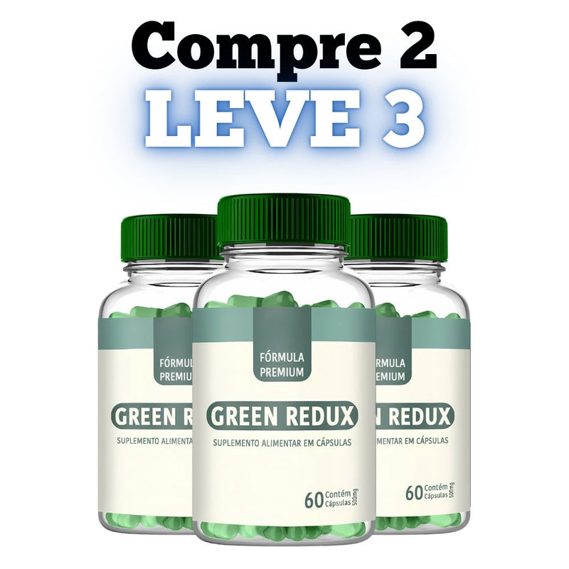 Green Redux Original 60cp - A Solução Para Perda de Peso! - Promoção Exclusiva + Frete Grátis