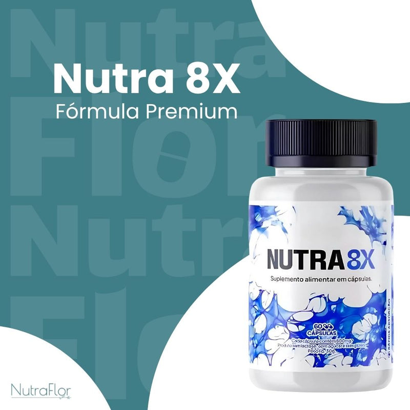 Nutra 8X Original 60cp - Suplemento Natural - Promoção Exclusiva + Frete Grátis