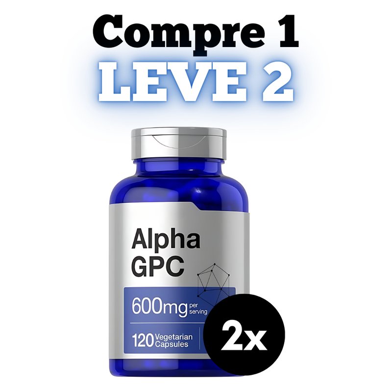 Alpha GPC Original 120cp - Suplemento Natural - Promoção Exclusiva + Frete Grátis