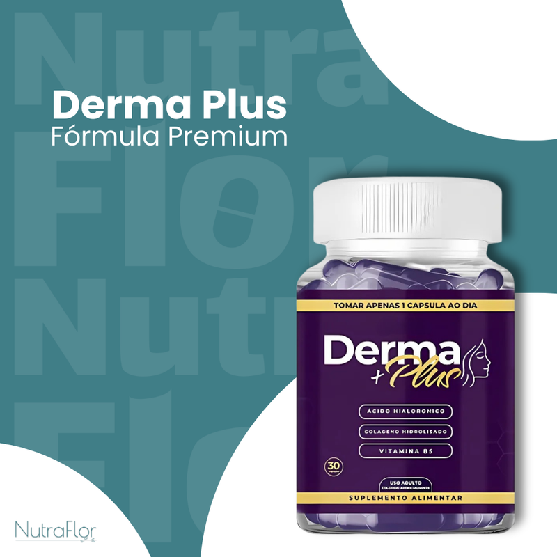 Derma Plus Original 30cp - Suplemento Natural - Promoção Exclusiva + Frete Grátis