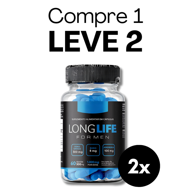 Long Life Original 60cp  - Suplemento Natural - Promoção Exclusiva + Frete Grátis