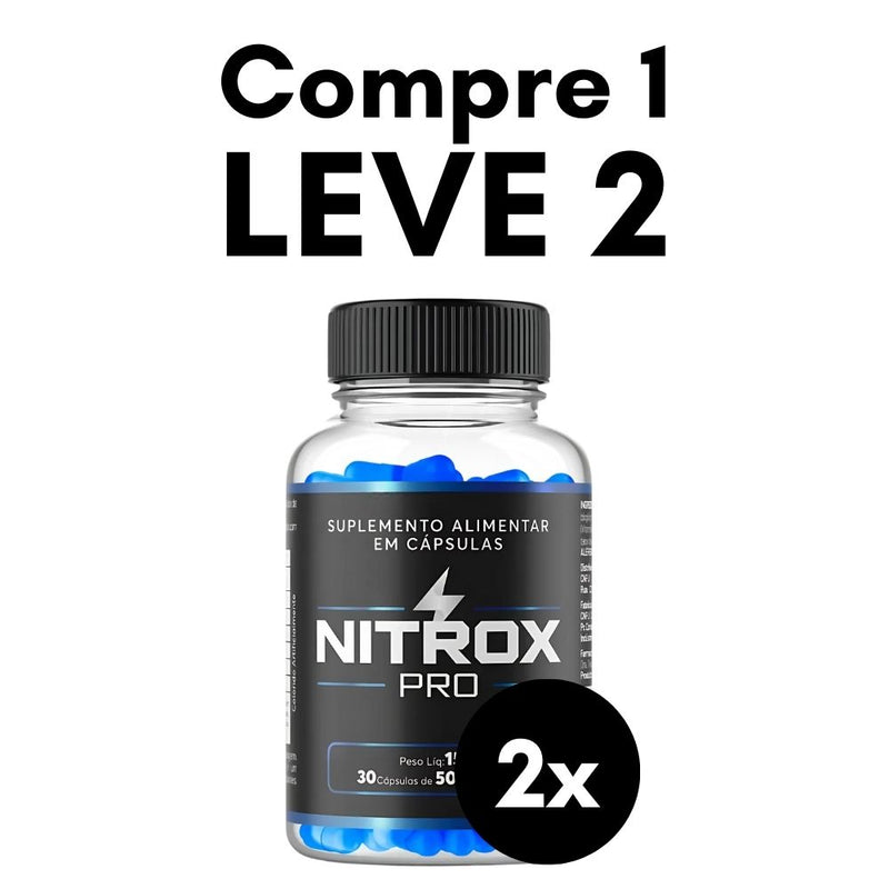 Nitrox PRO Original 60cp - Suplemento Natural - Promoção Exclusiva + Frete Grátis