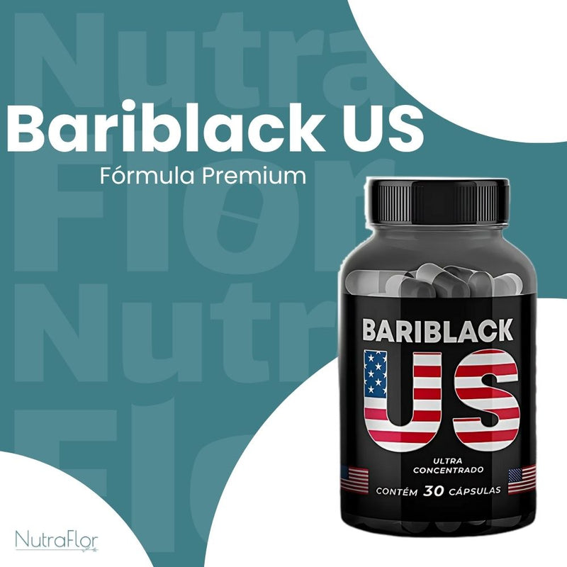 Bariblack US Original 30cp - Suplemento Natural - Promoção Exclusiva + Frete Grátis