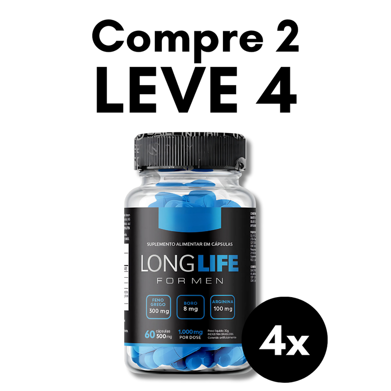 Long Life Original 60cp  - Suplemento Natural - Promoção Exclusiva + Frete Grátis
