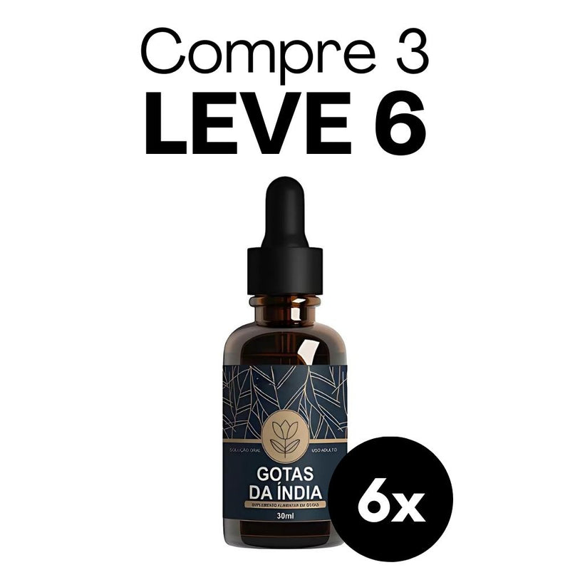 Gotas da Índia Original 30ml - Suplemento Natural - Promoção Exclusiva + Frete Grátis