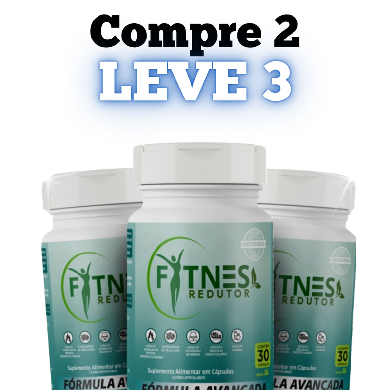 Fitness Redutor Original 30cp - A Solução Para o Seu Controle de Peso! - Promoção Exclusiva + Frete Grátis