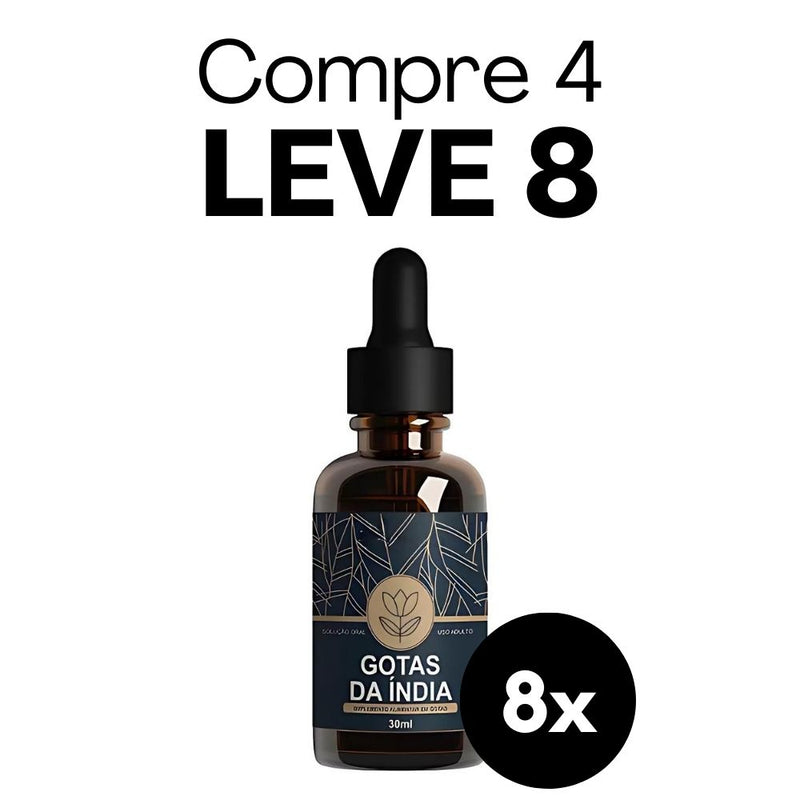 Gotas da Índia Original 30ml - Suplemento Natural - Promoção Exclusiva + Frete Grátis