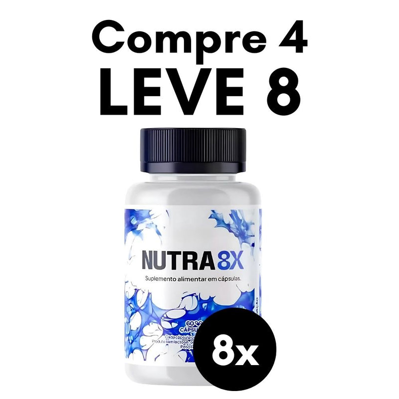 Nutra 8X Original 60cp - Suplemento Natural - Promoção Exclusiva + Frete Grátis