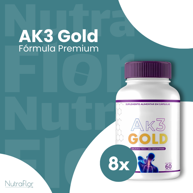 AK3 Gold Original 60cp - Suplemento Natural - Promoção Exclusiva + Frete Grátis