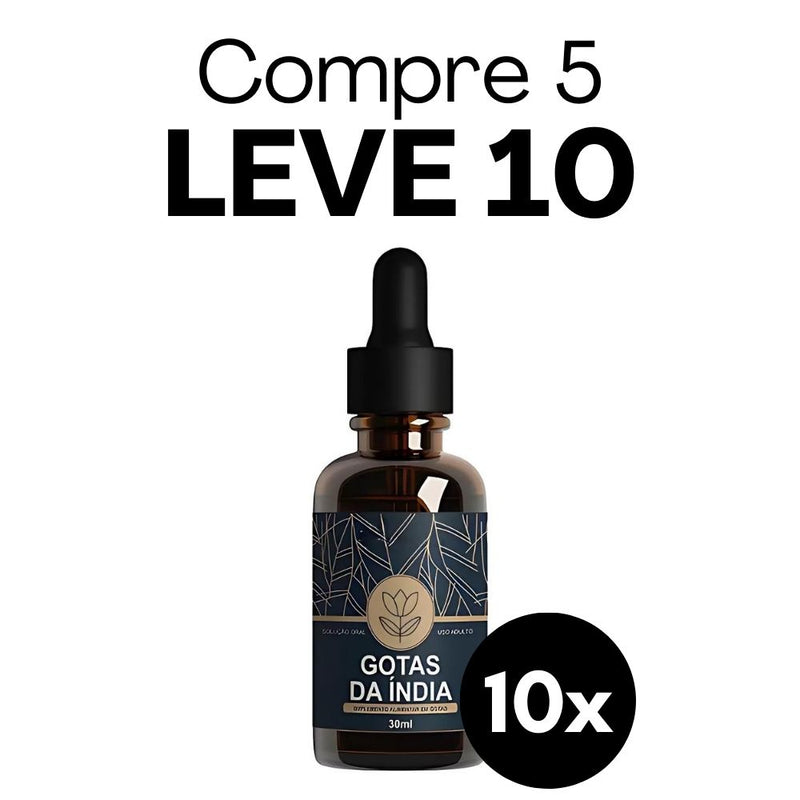 Gotas da Índia Original 30ml - Suplemento Natural - Promoção Exclusiva + Frete Grátis