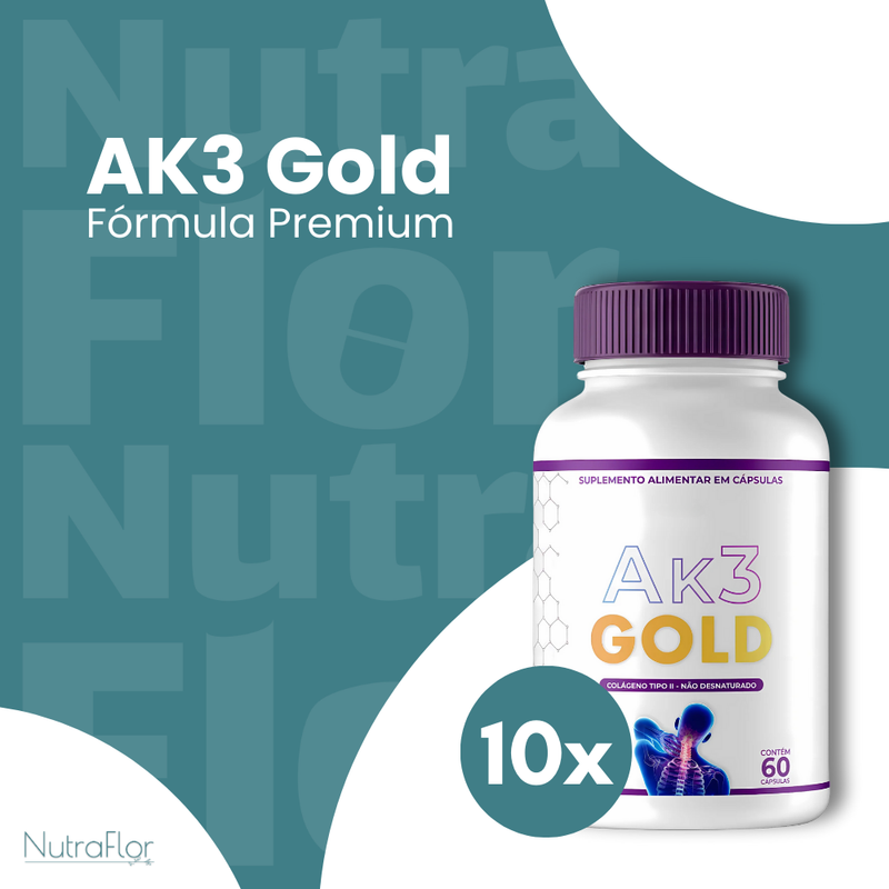 AK3 Gold Original 60cp - Suplemento Natural - Promoção Exclusiva + Frete Grátis