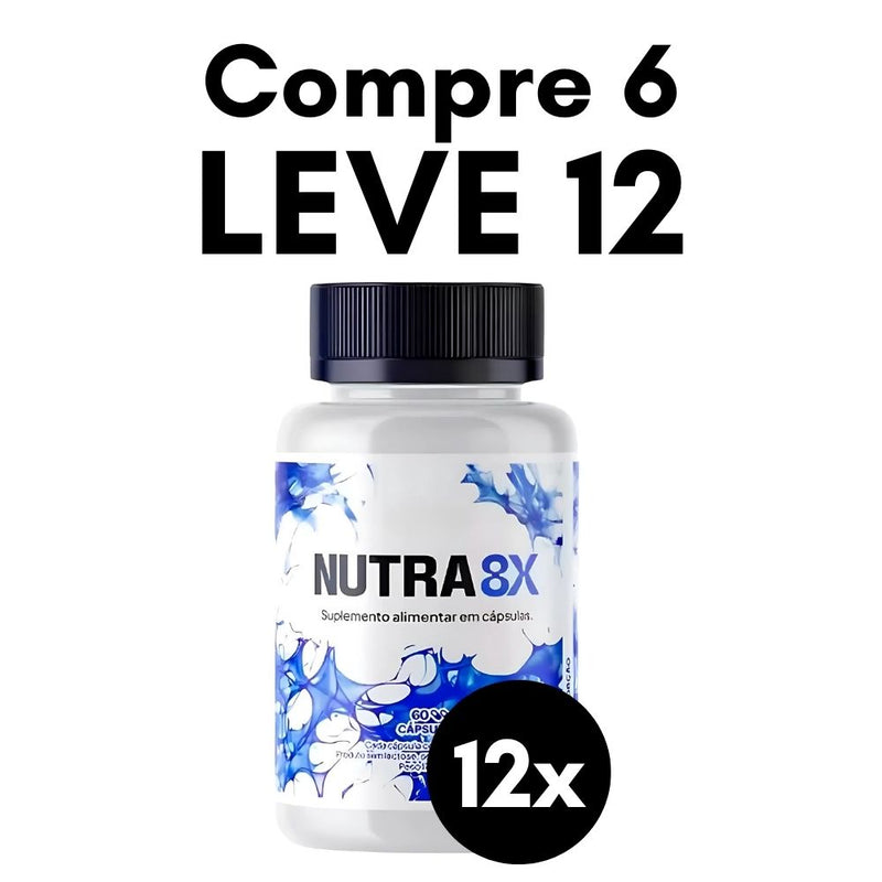 Nutra 8X Original 60cp - Suplemento Natural - Promoção Exclusiva + Frete Grátis