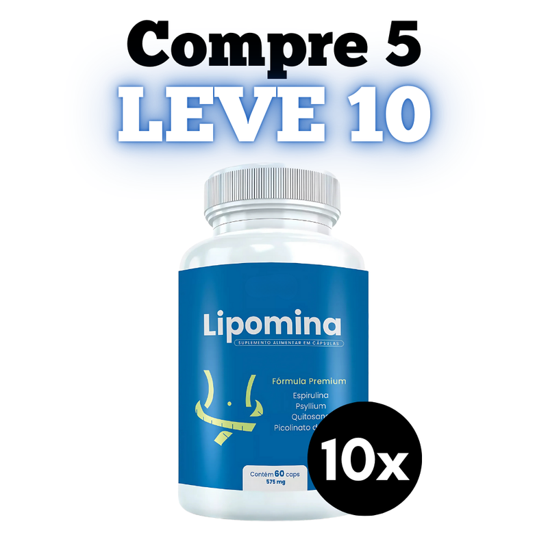Lipomina 60cp - Suplemento Natural! - Promoção Exclusiva + Frete Grátis