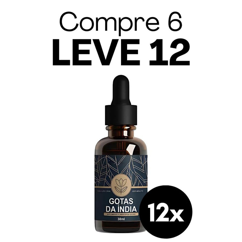Gotas da Índia Original 30ml - Suplemento Natural - Promoção Exclusiva + Frete Grátis