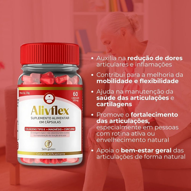 Alivflex Original 60cp - Suplemento Natural - Promoção Exclusiva + Frete Grátis