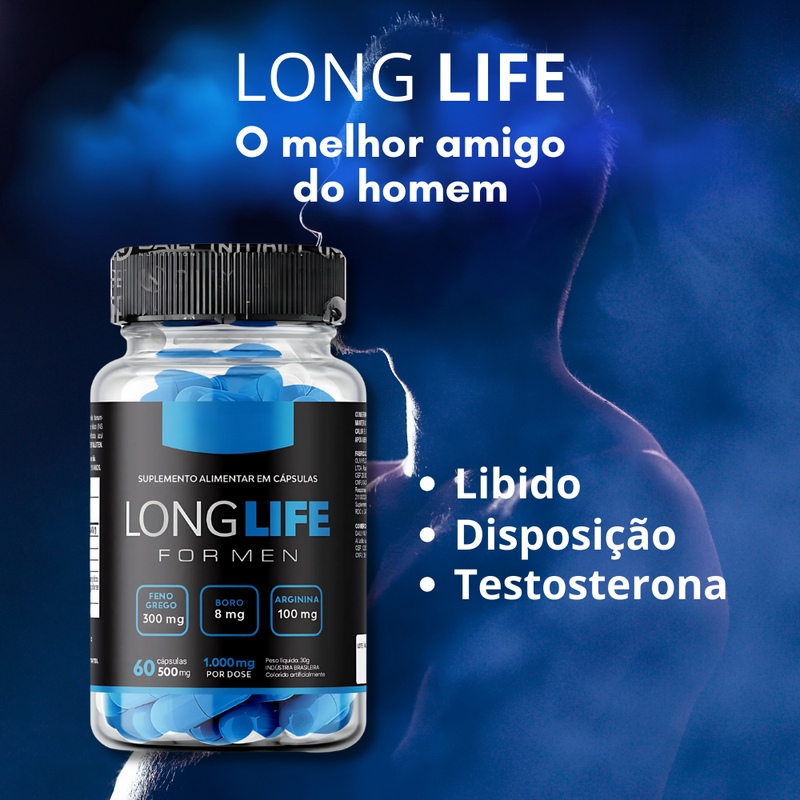 Long Life Original 60cp  - Suplemento Natural - Promoção Exclusiva + Frete Grátis