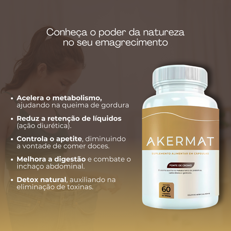 Akkermat Original 60cp - Suplemento Natural - Promoção Exclusiva + Frete Grátis