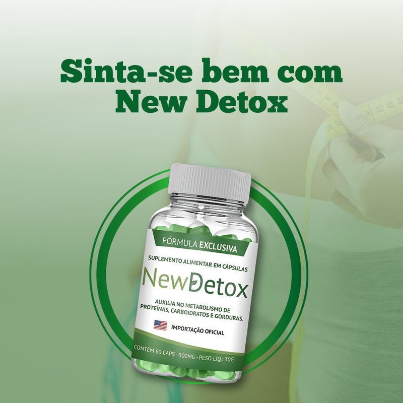 New Detox Original 60cp - Suplemento Natural! - Promoção Exclusiva + Frete Grátis